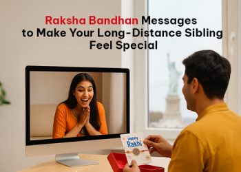 Raksha Bandhan messages to make your long-distance sibling feel special